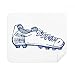 Cartoon Football Shoes Blue Pattern Cleaning Cloth Screen Cleaner 2pcs Suede Fabric