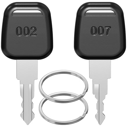 Ancable Schlüssel Kompatibel mit TSA, 2 Stück 007&002 Schlüssel Multifunktionale Gepäckschlüssel, Master Key Kompatibel mit TSA 007 002 für Gepäck Koffer Passwort Schlösser TSA Schloss