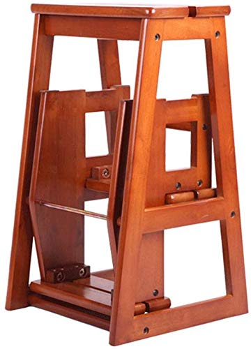Taburete con peldaños en madera maciza portátil para estancias 2