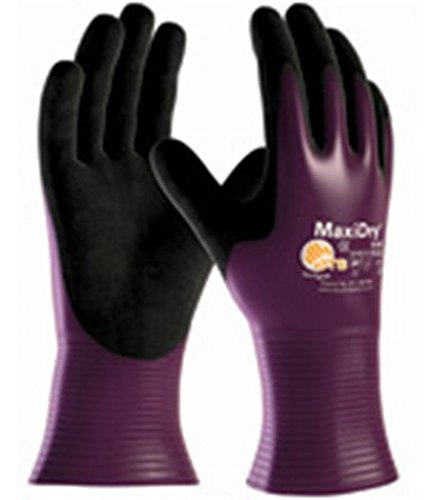 ATG 56-426/XXL Maxidry By Atg, Drivers Style, Prpl./Blk. Nitrile Non-Slip Purple 2XL