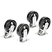 Global Industrial Mold-On Rubber Caster Kit 2 Swivel, 2 Rigid, 6