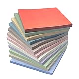 Naisfei 600 pièces de notes d'arrêt colorées, notes d'arrêt 76x76mm, cahier auto-collé rétro, étiquetage de page pour le bureau, l'apprentissage, l'étiquetage des pages domestiques