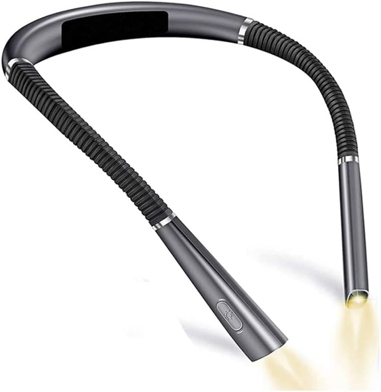 150 Lumen 8 LED Mini Flexible Hanging Neck Reading Light Rechargeable Book Light for Reading Running (Color : D, Size : As Shown)