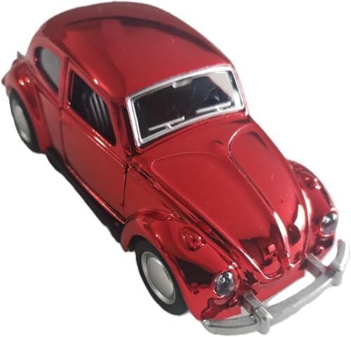 Carrinho de Metal em Miniatura que Abre Portas (Vermelho)
