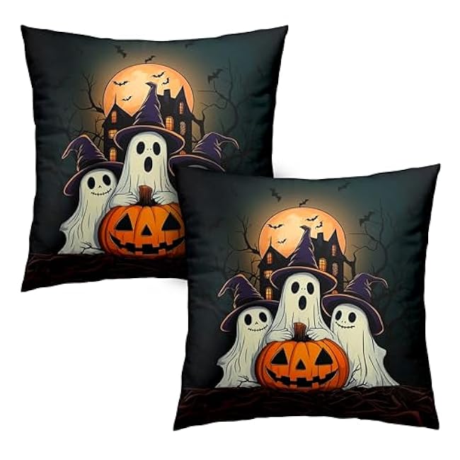 Winter Throw Pillow Covers 18X18 Snowy Natural Forest Decorative Pillow Case Set of 2 Green Pine Tree with Cardinal Birds Cushion Case for Couch Living Room Patio