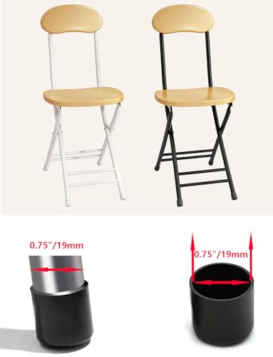 Autuwintor Rubber Leg Tip 3/4 Inch,Round Chair Leg Caps,Rubber Chair Leg Floor Cap,0.75"/(19mm) Dia.,16 Pcs — view 3