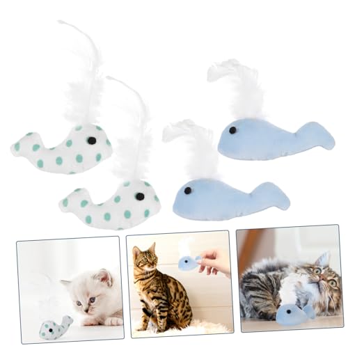 Angoily 4 Peças Brinquedos Para Gatos Brinquedos De Pelúcia Brinquedos Para Gatos Internos Brinquedo