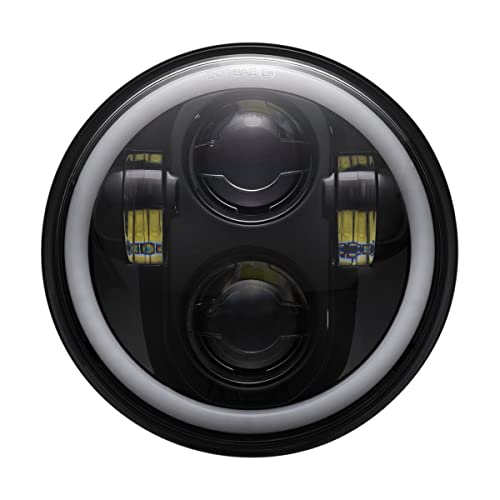 Custom Dynamics 5.75" LED Headlamp with Halo - Black