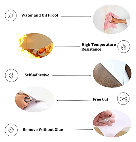 Protector de pared impermeable y resistente al calor de cocina 2