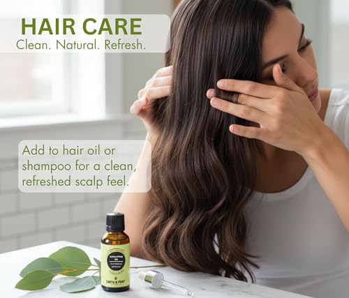 Image of Earth N Pure Eucalyptus Essential Oil (Nilgiri Oil) Undiluted, Natural, Therapeutic Grade 30 ml