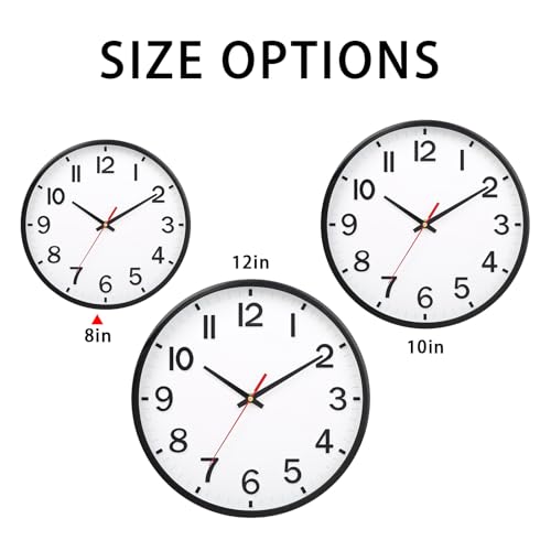 Moiubik 8 inch wall clock view5