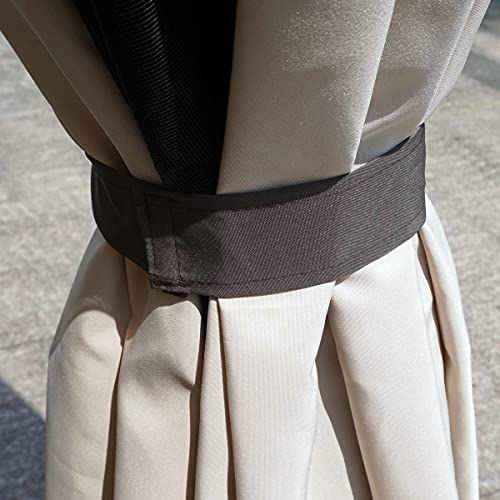 Yellowshop - Gazebo in alluminio da Giardino con zanzariere e Teli antipioggia richiudibili Beige - Fortaleza (Mt 6x3) - 7