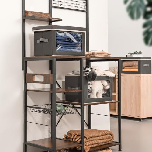 image for Homsorout Storage Bins with Lids - Fabric Storage Boxes with Lids, Col