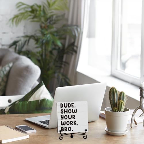 53% Off Funny Classroom Decor Wooden Plaque with Stand - Image 4