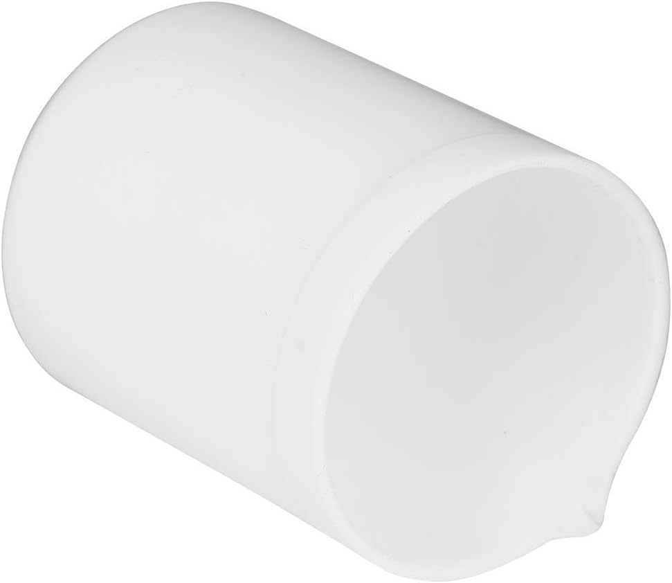 Beaker, PTFE Teflon Beaker Acid and Alkali Resistant PTFE Beakers High Lubrication White Measuring Cup for Lab(250ml)