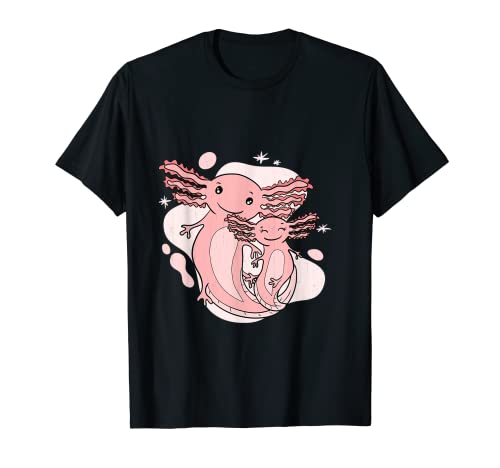 Axolotl Family Funny Cute Kawaii Animal Lover Gráfico Camiseta