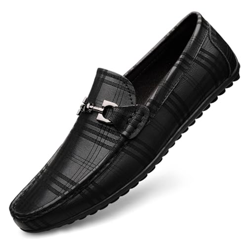 Dress Shoes for Men Men's Casual Leather Flat Shoes Stylish and Comfortable Footwear for Everyday Wear