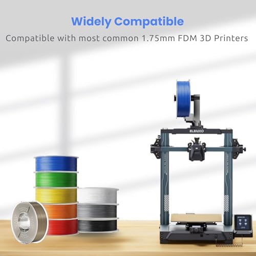 Image of Elegoo PLA + 1.75mm 1KG 3D Printer Filament (Clear)