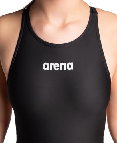arena Powerskin ST Next Einteiliger Badeanzug für Mädchen, FINA-zugelassener Wettkampfanzug, Schwimmanzug für Mädchen aus Recyceltem Material, Gefütterter Einteiler für Mädchen mit Verstärkten Trägern