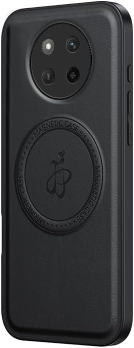 جراب مغناطيسي لهاتف Honor Magic 7 Lite/X9C/X60 Pro 5G مصنوع من الجلد، مضاد للخدش، ومقاوم للصدمات، [يدعم MagSafe] Bump - مقاس نحيف وغطاء هاتف ناعم متوافق مع هاتف Honor Magic 7 Lite/X9C/X60 Pro 5G C