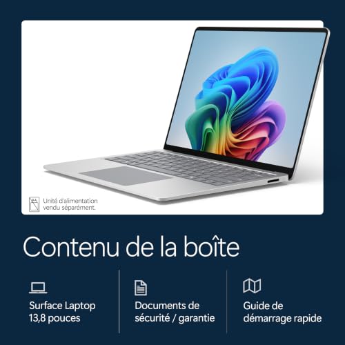 Microsoft Surface Laptop, 13.8" | Snapdragon X2 Plus | 16Go RAM, SSD 512Go
