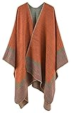 Cooler Poncho, wir können ihn auch im Winter mit einem Gürtel und einem dicken Pullover unter und unter dem Mantel tragen