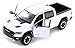 2019 Dodge Ram 1500 Crew Cab Rebel Pickup Truck White 1/24 Diecast Model Car by Motormax 79358