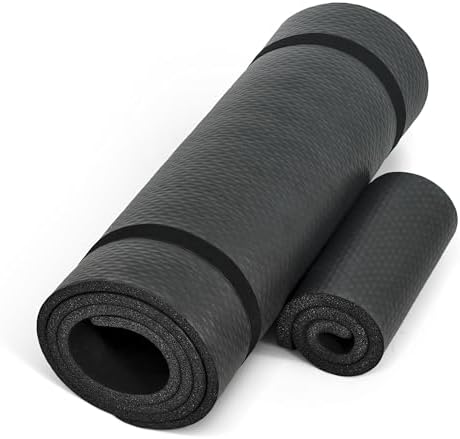 CAP Barbell 1/2-Inch High Density Exercise Yoga Mat with Strap | Multiple Options - View 3