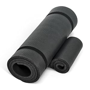 CAP Barbell 1/2-Inch High Density Exercise Yoga Mat with Strap | Multiple Options 3 41bAcRoWaTL. SS300