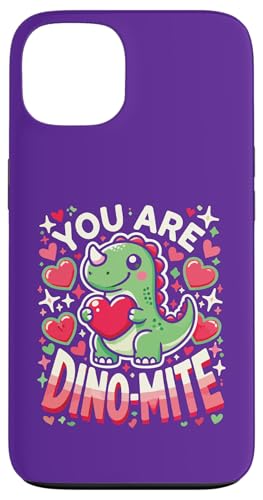 Carcasa para iPhone 13 You Are Dino-Mite, Divertido Lindo Dinosaurio Humor Día de San Valentín