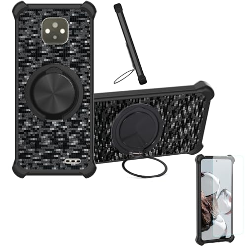 �Ή� Sky Device Platinum K5 �P�[�X Phone Case [1�� 9H+�d�x���� �K���X�t�B����][360°��]���X�^���h�A�}�O�l�b�g��]CX-11-HEI