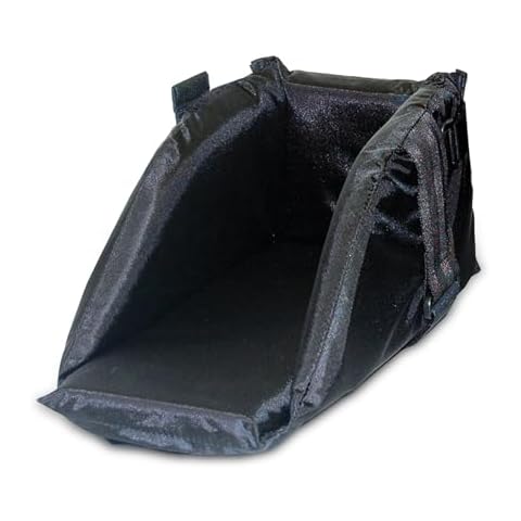 Skil-Care Swing-Away Left Foot Support, Fits 16”- 18” Wheelchairs, Footplate Attachment, Even Distribution to Prevent Sores and Skin Breadown, Black Footrest, 703470 Cover