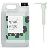 Miniml All Natural Body Wash and Bubble Bath - 5L Refill and 5L Pump - Moisturising Tea Tree and Mint Sensitive Skin Eco Shower Gel Bath Soak - Vegan Friendly Hand, Face & Body High Foam Scrub