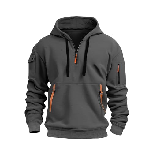 Wankang Tactical Hoodies for Men Fleece Hoodies Pullover Comfort Travel Hoodie Casual Long Sleeve Sweatshirts with Pockets2