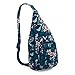 Vera Bradley Women's Cotton Sling Backpack, Rose Toile - Recycled Cotton, One Size