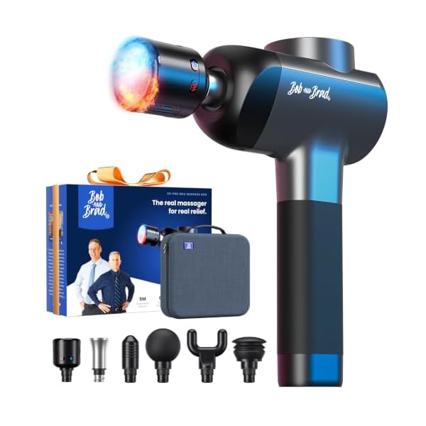 BOB AND BRAD X6 Pro Max Massage Gun with Heat and Cold, FSA Eligible HSA