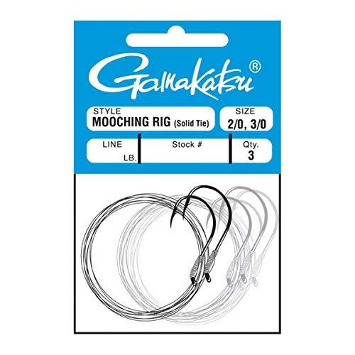Gamakatsu 337045 Slip Tie Mooch Rig Barbless 40 lb Hook, Size 4/0-5/0