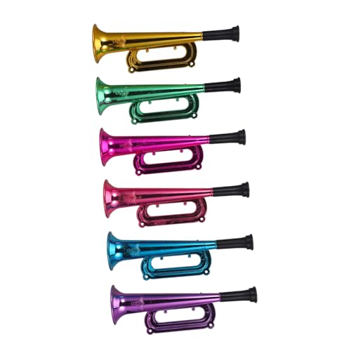 KONTONTY 12 Piezas Trompetas de Plástico para Instrumentos Musicales de Ruido para Fiestas para Cumpleaños Bodas y Conciertos