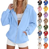 ZTFYKLIN Damen Hoodie mit Kapuze Hoodie Damen Reißverschluss Kapuzenpullover Für Balaclava Oversize Zipper Hoodies Und Sweatshirts Sweatshirt Denim Tears Jacke Essentials Y2K