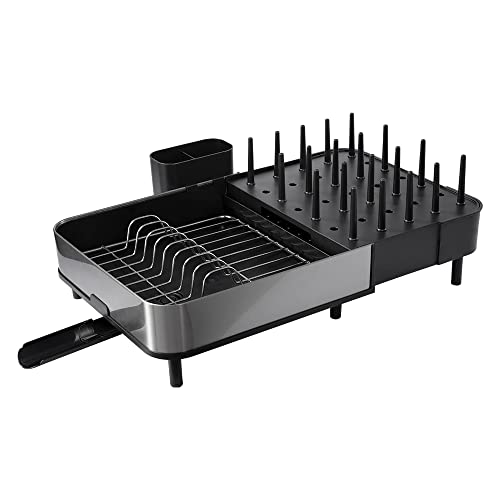 Rinluvs Dish Drying Rack,Multifunctional Expandable Dish Rack-Stainless Steel Dish Drying Rack,Large,Dish Racks For Kitchen Counter,Black Kitchen Drying Rack,Dish Drainers For Kitchen Counter #TOP6