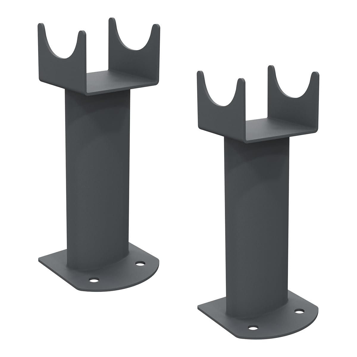 Warmehaus Floor Mounting Brackets for Oval Column Radiator 2PC/Set Anthracite