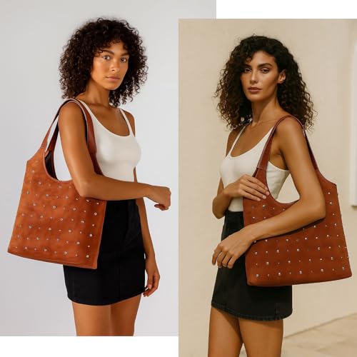 Image of Straw Tote Bags for Women, Summer Straw Purses and Handbags Shoulder Woven Raffia Beach Bag with Coin Purse