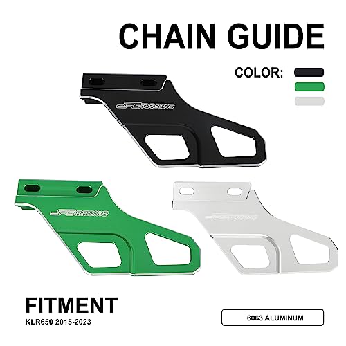 Image of JFG RACING Motorcycle Chain Guide Guard Protection CNC for KLR 650 KLR650 1987-2018 2021-2024 Black