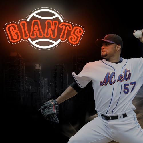 Image of Baseball Neon Sign for Wall Decor Baseball Neon Light for Man Cave Sports Fans Birthday Gifts for Men With Dimmable Baseball Team Sign for Bar Party Dorm Game Room Size16.1 * 12.8inch(ZYLD128)