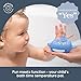 Dreambaby Whale Shark USB Rechargeable Baby Bath Thermometer - Instant Read, Digital Room and Baby Bathtub Water Fun Floating Toy - Newborn Must-Have