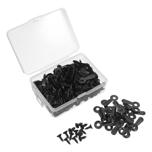 Image of 160pcs Picture Frame Backing Tabs Backing Clips Buckle Back Photo Frame Hardware Clips Flat Metal Turn Button with Screws for Pictures Hanging Artwork