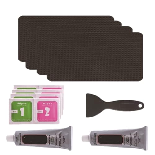 Patch Repair Kit - Rectangle Patch Set For Mat | Multipurpose Tent Repair Patches, Strong Adhesive Tool For Safety Maintenance W