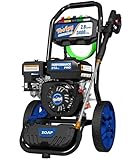 Best Psi Pressure Washer for Concrete: Reviews and Guide 2 TOOLCY 3400 PSI Gas Pressure Washer, 2.8 GPM Gas Powered Power Washer with Soap Tank, Reinforced Pump & 212cc OHV Engine, 35 FT Pressure Hose, Quick Connect Swivel Pressure Gun, 5 Nozzles for Homes