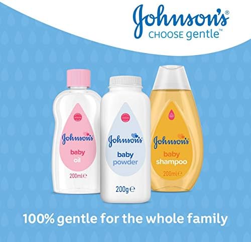 Johnson's Baby Powder 200 g x 6, with Purified Talc, Designed for Delicate Skin, Leaves Babies' Skin Comfortable and Dry