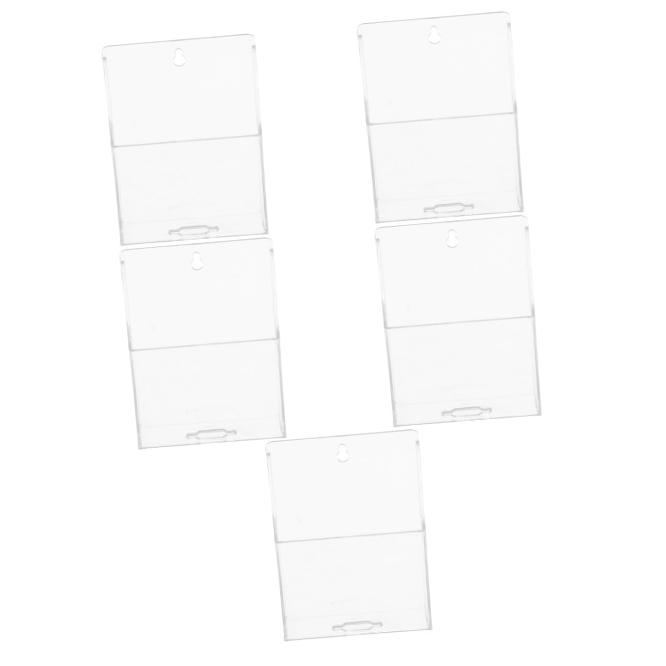 Gatuida 5pezzi Organizer Da Per Telecomandi e Smartphone Trasparente Per Uso e Ufficio Facile Da Installare Su Superfici Lisce